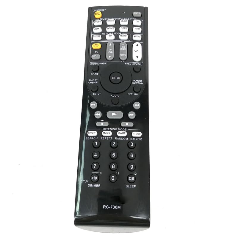 Replacement Remote Control for Onkyo RC-868M RC-773M RC-771M RC-834M RC-865M RC-863M RC-866M RC-801M TX-NR709 RC-803M RC-810M RC-812M RC-836M RC-840M