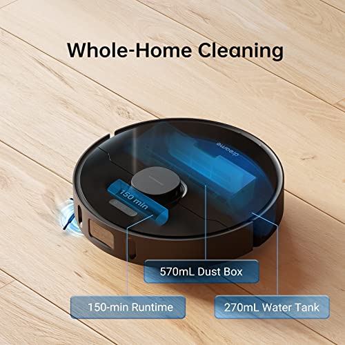 Image of Dreametech L10 Pro Robot Vacuum and Mop, 4000Pa Strong Suction, 2.5h Runtime, Works with Alexa /Google Home /APP, 3D Obstacle Avoidance, Superb LiDAR Navigation, Ideal for Pet Hair, Carpets, Hard Floor