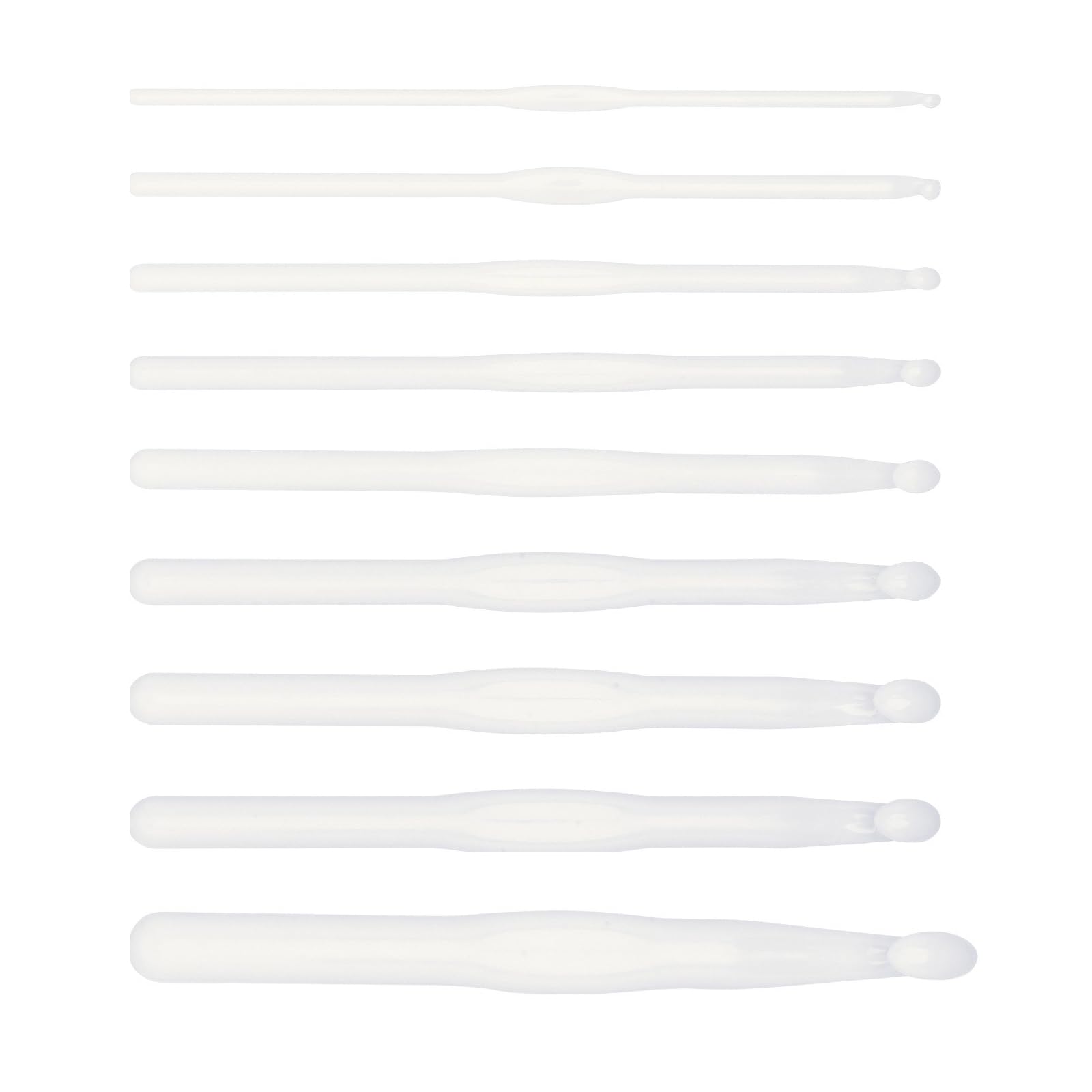 9Pcs Acrylics Crochet Hook 3-10mm 12mm Ergonomic Knitting Crochet Hook Needle for Beginner Hobbyist Weaving Crocheting Multicoloured Knitting Needle