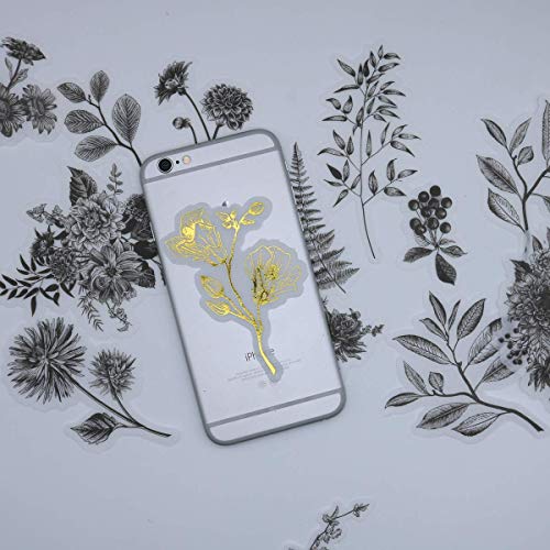 60Pcs Laptop Stickers Scrapbook Stickers, Doraking Diy Decoration Herbal Plants Stickers For Laptop, Room, Kids, Envelopes, Scrapbook, Notebook, Guitar, Luggage, Glasses 20 Pictures(Herbal Plants) #TOP5