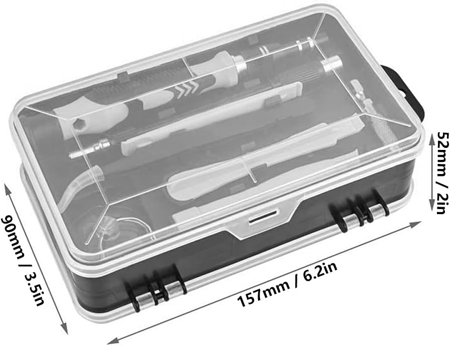 115 in 1 Screwdriver Set, Multifunctional Watch and Phone Repair Tool Kit with 98 Precision Bits + 17 Disassembly Accessories, for Android Smartwatch Repair (Black) image 3