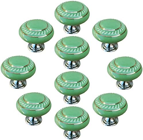 Creatwls Keramik Möbelgriffe 2-tlg. - Schrankgriffe Aus Keramik & Zinklegierung Für Küche & Bad