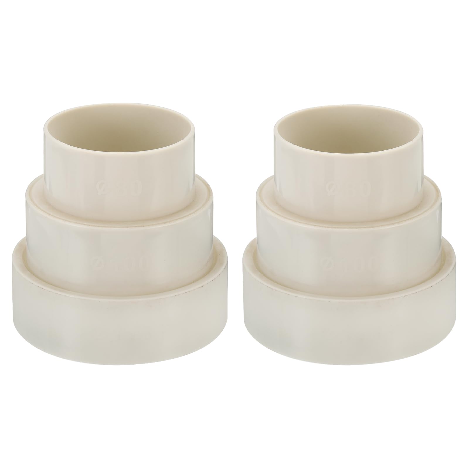 PATIKIL 4.5" to 4" to 3" Duct Reducer, 2 Pack Duct Connector Ducting ...