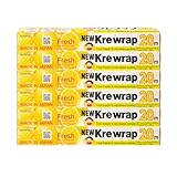 KUREHA Krewrap Plastic Cling Wrap, Pack of 6, 65 sq ft. Per Roll, Clear