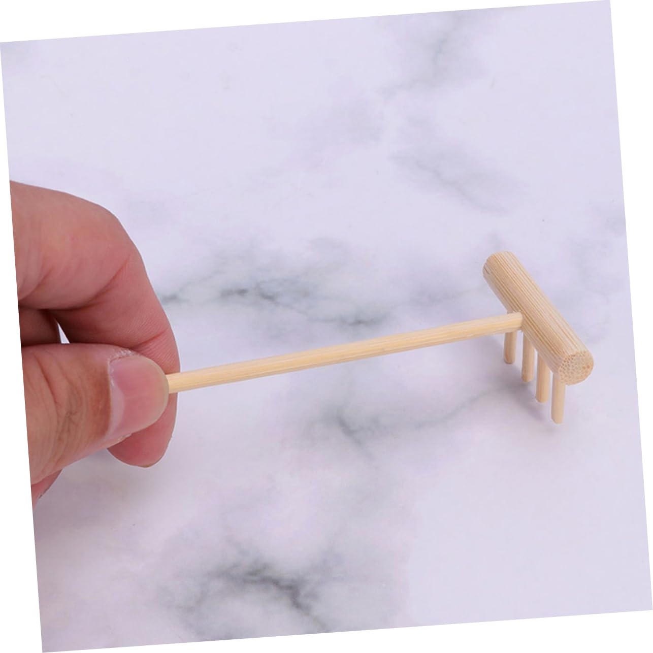 MOLUCKFU Elegant Practical Mini Rake for Desktop Zen Sand Garden Sand Table Tool Garden Rake