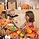 Mini Künstliche Kürbisse, Künstliche Ahornblätter Kürbis, Mini Künstliche Kürbisse Deko Set, Halloween Kürbis Deko, Tannenzapfen und Kürbis, für Halloween das Erntedankfest Weihnachten Partydekor (50)