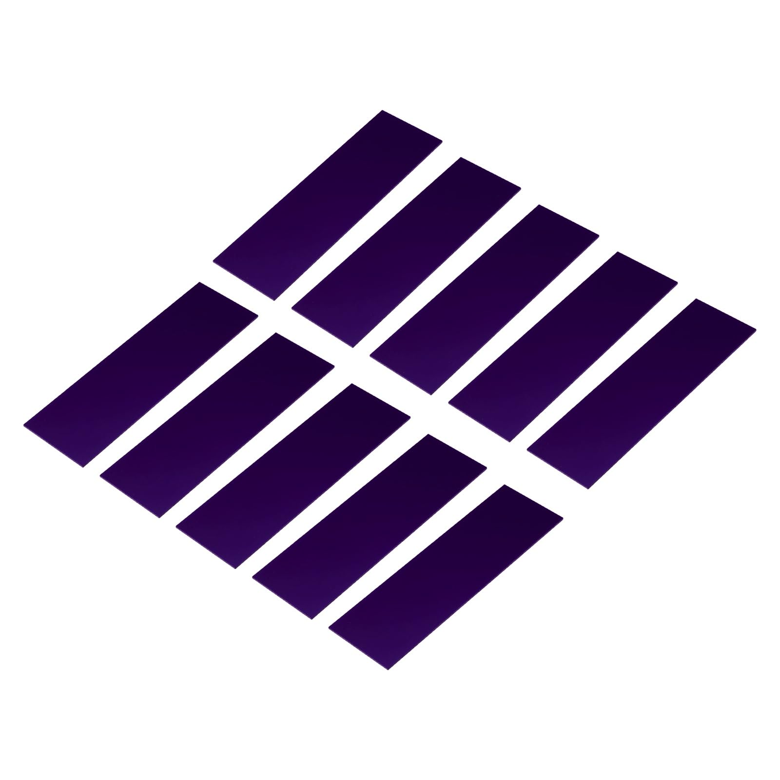 sourcing map 10Pcs Knife Handle Liner 6" x 2" x 0.06" G10 Spacer Sheets Handle Liners Material for Knife Scales Slabs Making Supplies Tool, Dark Purple