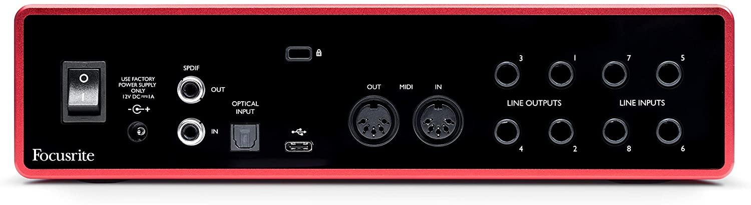 Amazon.com: Focusrite Scarlett 8i6 - Interfaz de audio USB (3ra