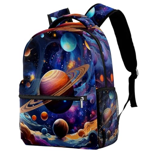 KengjuTesu Mochila de viaje para campus con diseño de mariposas brillantes, mochila escolar con soporte para botellas para niñas y niños, Multicolor 4, Talla única