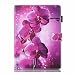 Produktbild Billionn Neu iPad 9.7 2018 2017/iPad Air 2/iPad Air Schutzhülle [Freier Stylus Pen], Farbmalerei Niedlich Muster PU Leder Flip Hülle Ständer für Apple iPad 9.7 2018 2017/Air 2/Air,Orchideen