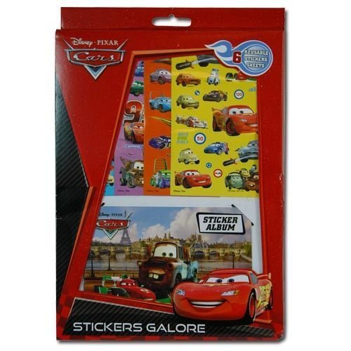 Disney Cars Sticker Album with 6 Sticker Sheets Amazon.in Toys & Games