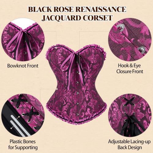 Image of frawirshau Women's Overbust Costume Corset Renaissance Victorian