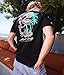 Riot Society - Tropical Skeleton Flamingo Mens Graphic Short Sleeve T-Shirt, Perfect for Wearing Into the AM - Black, Large