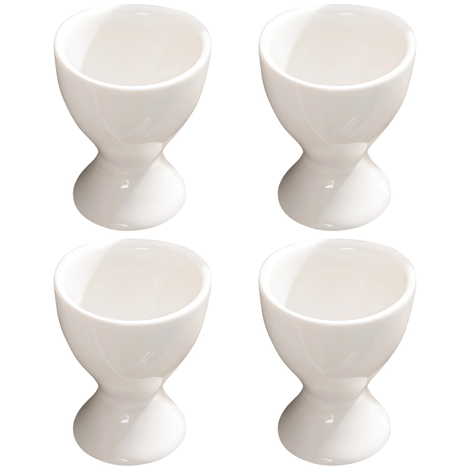 Generisch 4 STK. Eierbecher aus bunter Keramik, Porzellan-Set für Küche und Zuhause, Eierhalter für Eier und Desserts, dekorativ für Frühstück und Tisch