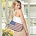 Shoulder Bags for Women Usa American Flag Hobo Tote Handbag Small Clutch Purse with Zipper Closure