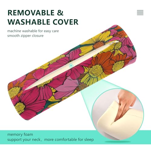 Almohada cilíndrica espuma viscoelástica talla única miniatura 4
