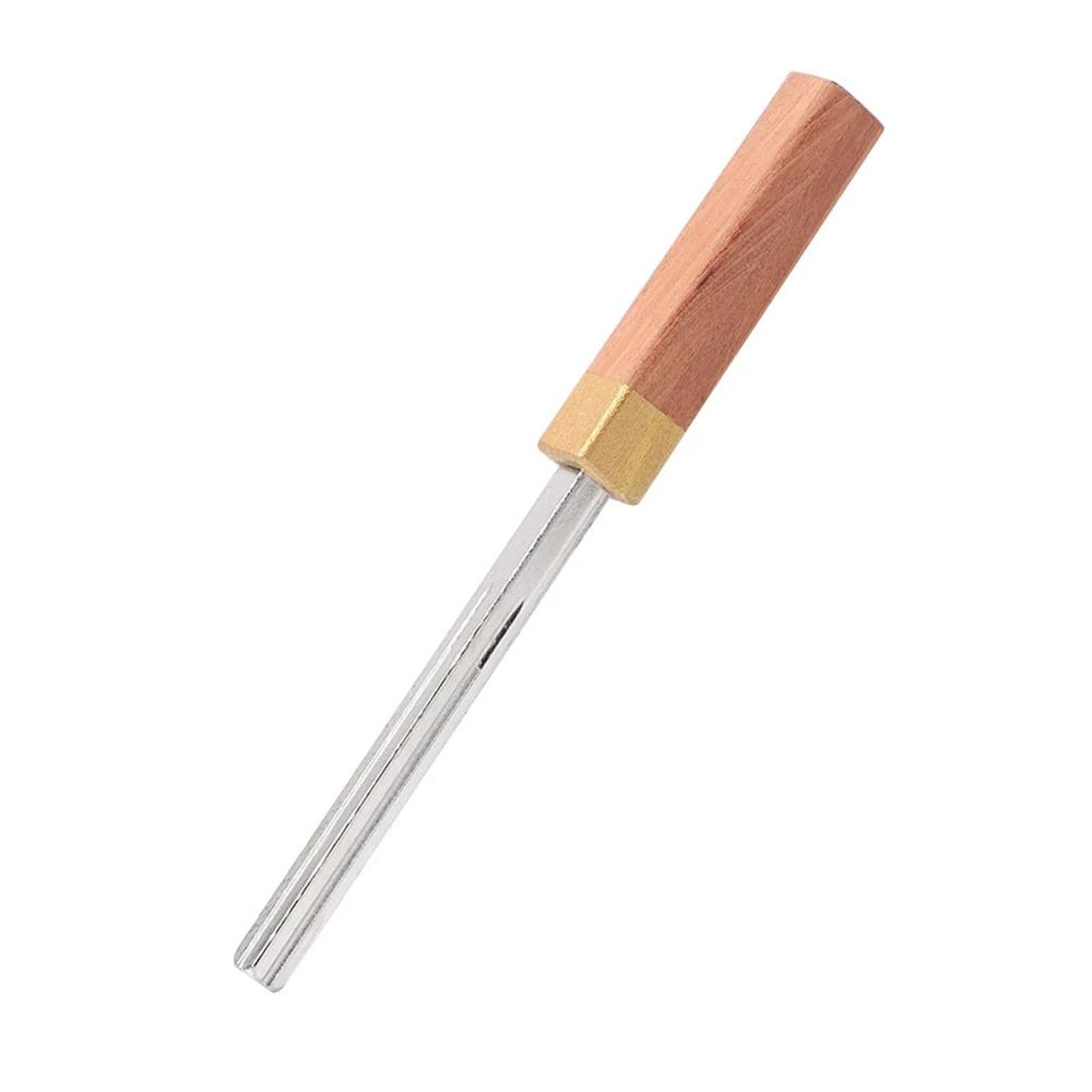 strumenti per la riparazione di chitarre Accessori Per Strumenti A Corda Per Incoronazione Di Tasti Per Chitarra Rifinitura File Per Liutaio(Wooden Quadrilateral)