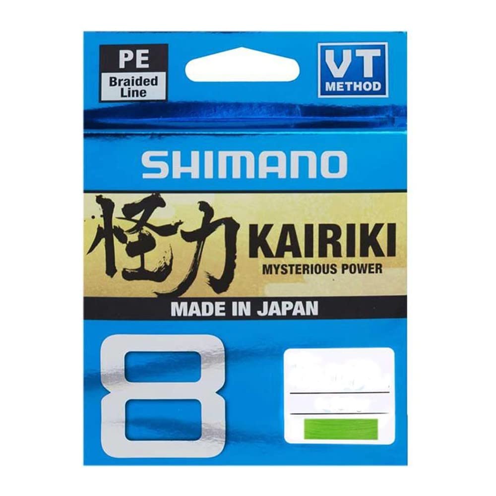 Shimano Kairiki 8, 150 metrów, zielony Mantis, pleciony drut wędkarski, 59WPLA58R0
