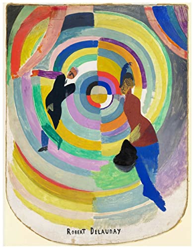 Affiche vintage 1913 Drama politique Delaunay grand format déco bureau