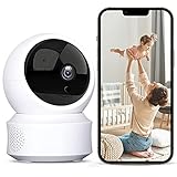 uhomepro WLAN IP Kamera, 1080P Überwachungskamera, Drehbar, Unterstützt Nachtsicht, Bewegungserkennung, Zwei-Wege-Audio, Geeignet für Haustiere, Babys, Heimüberwachung