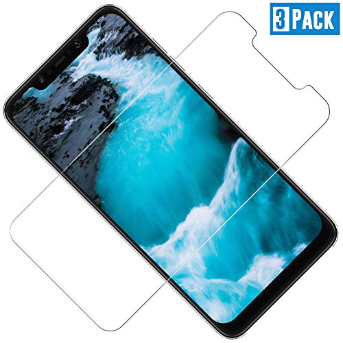 TOCYORIC Verre Trempé pour Xiaomi Pocophone F1[3 Pièces], Protection D'écran Pocophone F1, Film Protecteur Pocophone F1, 9H Dureté, Anti Rayures, Installation Facile, sans Bulles