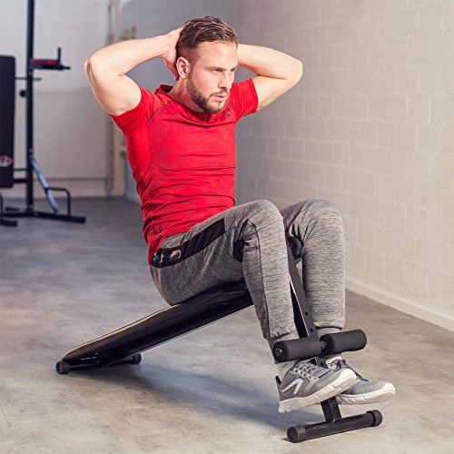 TecTake PANCA PER ADDOMINALI 120 cm x 33 cm x 63