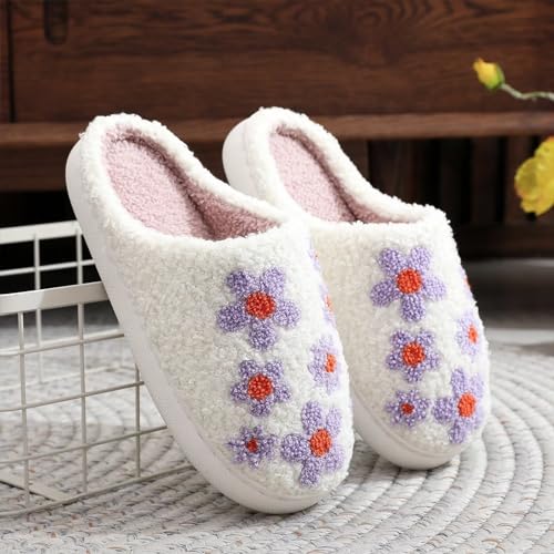 Image of Evil Eyes Cowboy Hat Slippers cute Warm Cozy House Shoes Soft Plush Fuzzy Slippers for Women Men