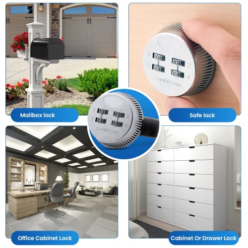 Combi-Cam 7803S Fjm Security 4-Dial Combination Cabinet Lock, 1 Pack, Chrome #TOP6