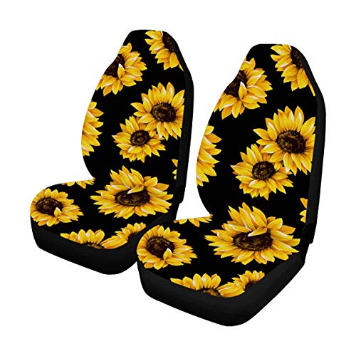 Evrblock Sun-Flower Front Seat Covers 2 pc