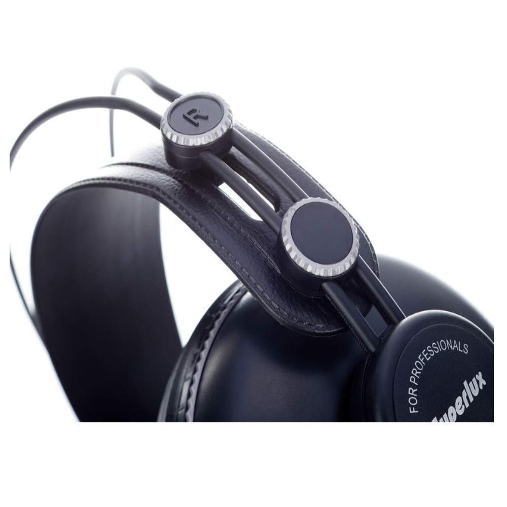 Superlux HD662B Noir Circumaural Casque - Casques (Circum-aural, avec Fil, 10-30000 Hz, 98 DB, 2,5 m, Noir)