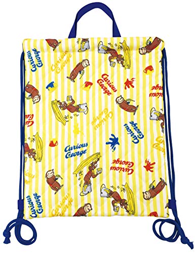 アイプランニング ナップサック おさるのジョージ キルト イエロー W31×H39cm K1377A