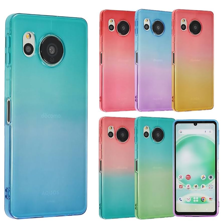 Amazon | AQUOS sense8 ケース TPU グラデーション AQUOSsense8