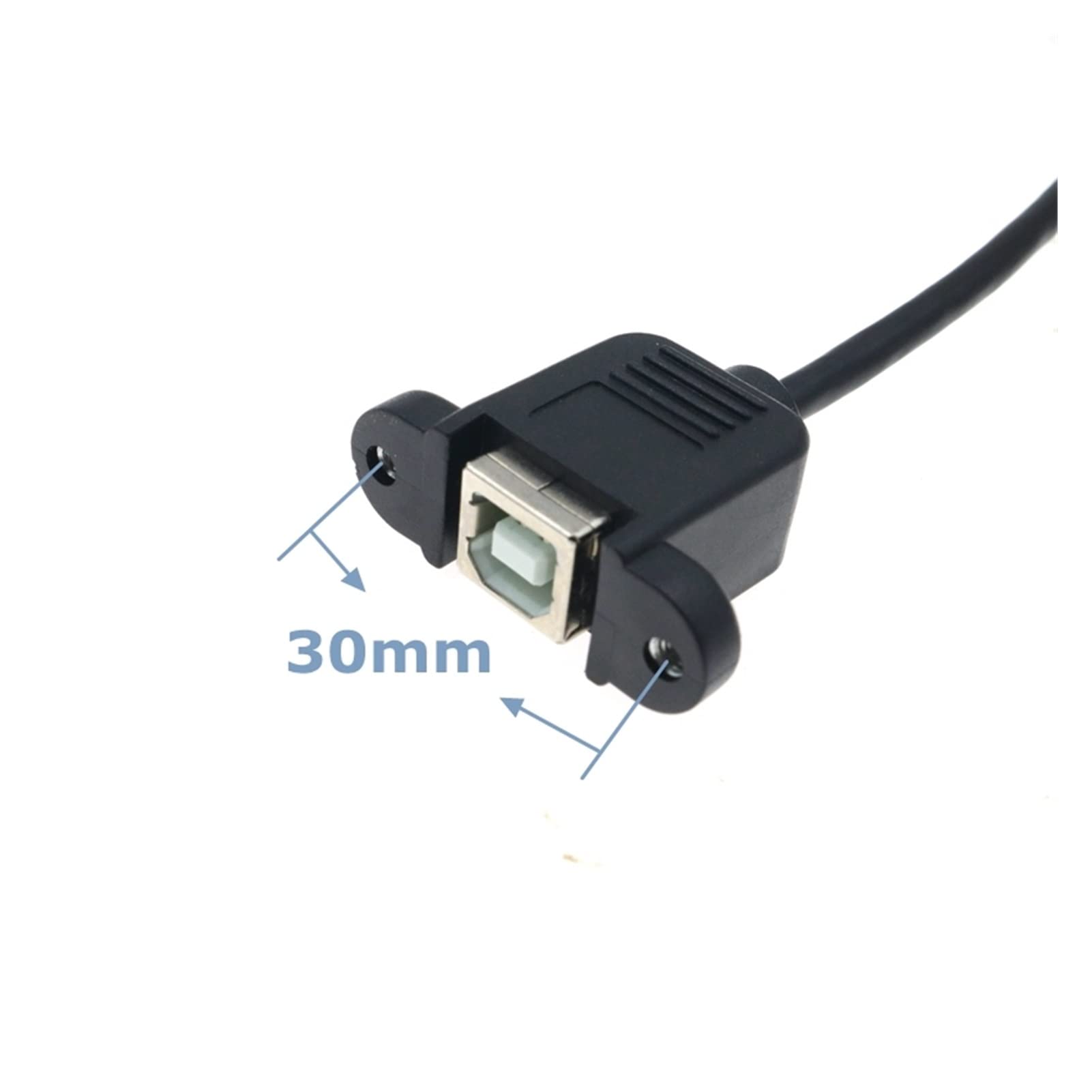 Con foro a vite di montaggio a pannello USB 2.0 B. Presa femminile a micro USB 5. -Pin cavo maschio compatible with il connettore dello scanner della stampante del computer(0.5m)