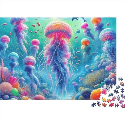 Rompecabezas de medusas de 1000 piezas, un regalo educativo ideal para hombres y mujeres