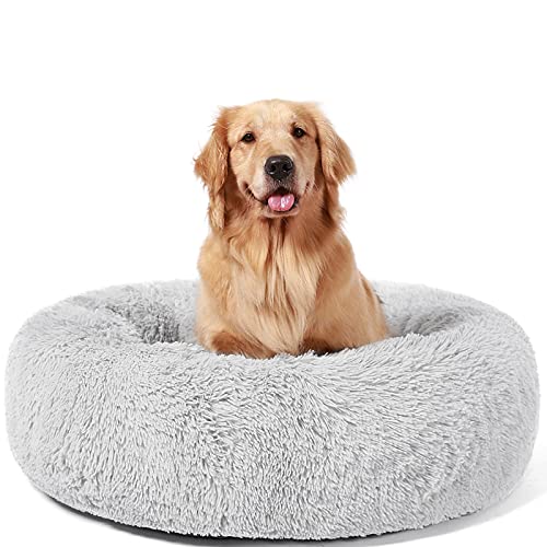 HACHIKITTY Dog Beds Calming Donut Cuddler, Puppy Dog Beds Large Dogs