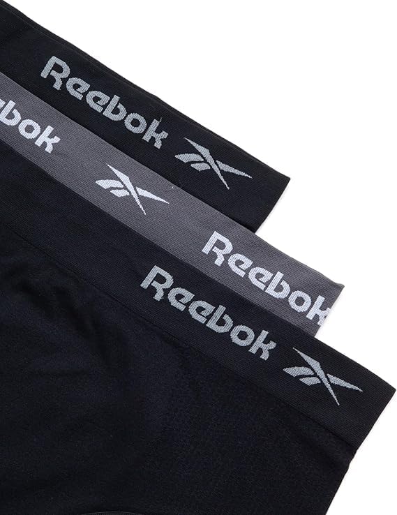 Reebok Womens Briefs Underwear - 3 Pack Soft Stretch Performance High Waisted Brief Panties - Seamless Underwear for Women - Image 3