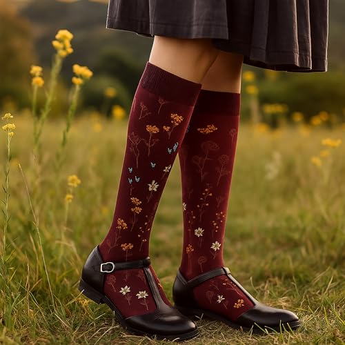 Image of Dr. Motion Compression Knee High Socks for Women - 4 Pairs Pack