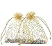 Foxnovo Organza Drawstring Gift Bags (100Pcs-Golden)