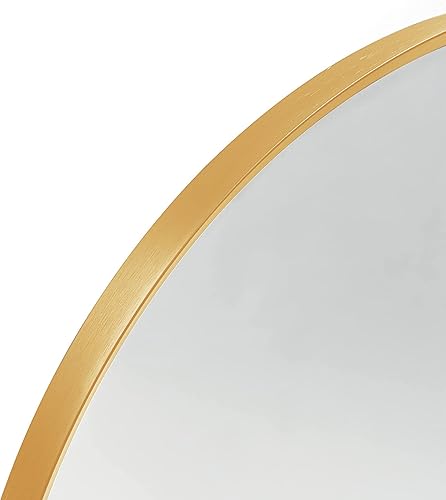 Miniatura 7 de Espejo de pared de 30 x 20 pulgadas, espejo de baño, espejo de tocador, para baño, dormitorio, entrada, con marco de metal, espejo de pared moderno