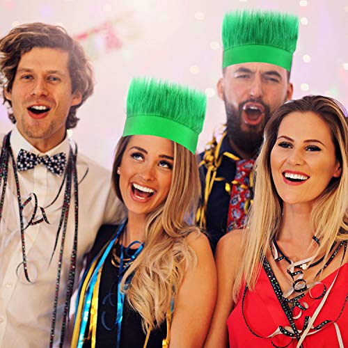 Sunshane 2 Pack Hairy Headband Crazy Hair Wigs For Mardi Gras Cosplay Sports Party And Spirit Day Accessory (Green) #TOP5