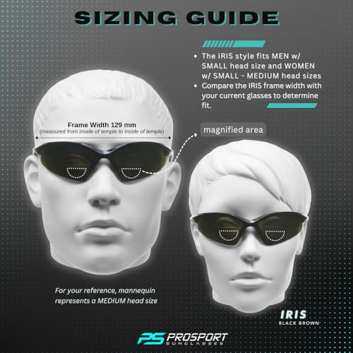 Image of Bikershades proSPORT Bifocal Sunglass Readers Sport Golf Cycling Running Rubber Ear Nose Pieces1.50 2.00 2.50
