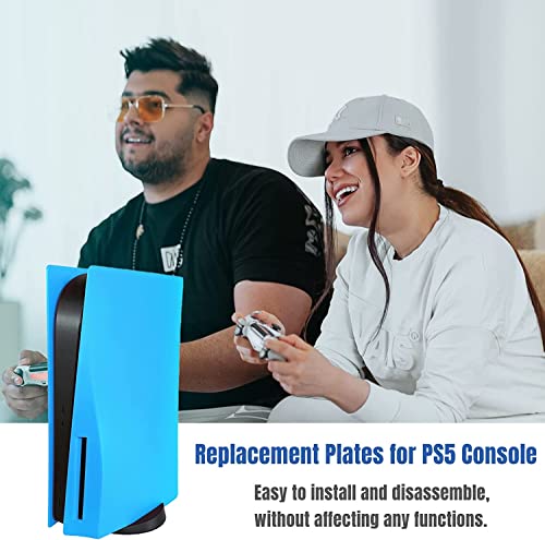Image of New World Disc Edition Face Plates Cover Skins Shell Panels for PS5 Console, Playstation 5 Accessories Faceplate Protective Shell Replacement Plate Dustproof Anti-Scratch (Disk Starlight Blue)