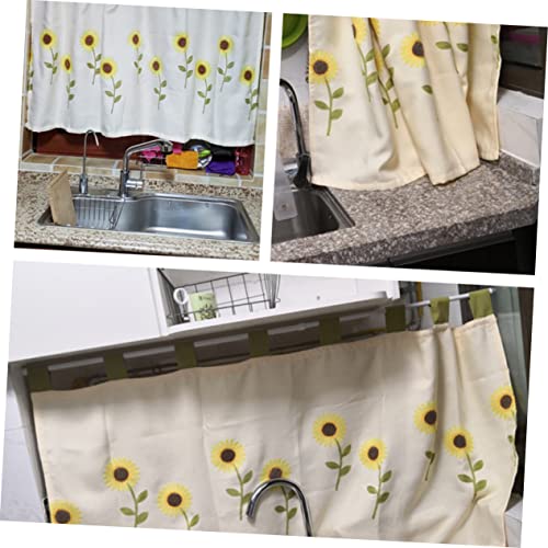 Cortinas transparentes bordadas de gasa rural VINTORKY para panel de ventana de puerta 6