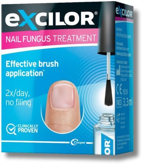 – Excilor Nail Fungus Treatment, Clinically Proven Fungal Nail Treatment, With Biotin & Glycerol, Results In 2 Wks, Immediate Penetration with TransActive™ Technology, Easy Brush Application, 3.3ml