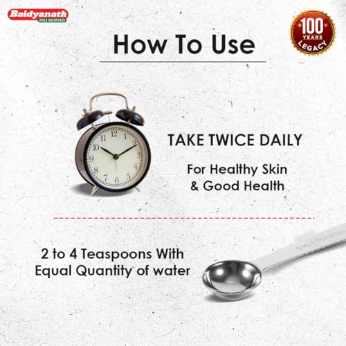 Image of Baidyanath Anant Salsa - 220 ml (pack of 2) | Herbal Extract for Enhancing Skin Care | Blood Purification, and Hair Health |, 440 Grams
