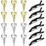 12 Pieces Hair Parting and Selecting Tools Metal Hair Parting Rings Hair Sectioning Ring and 6...