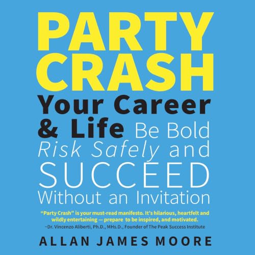 Diseño de la portada del título Party Crash Your Career & Life