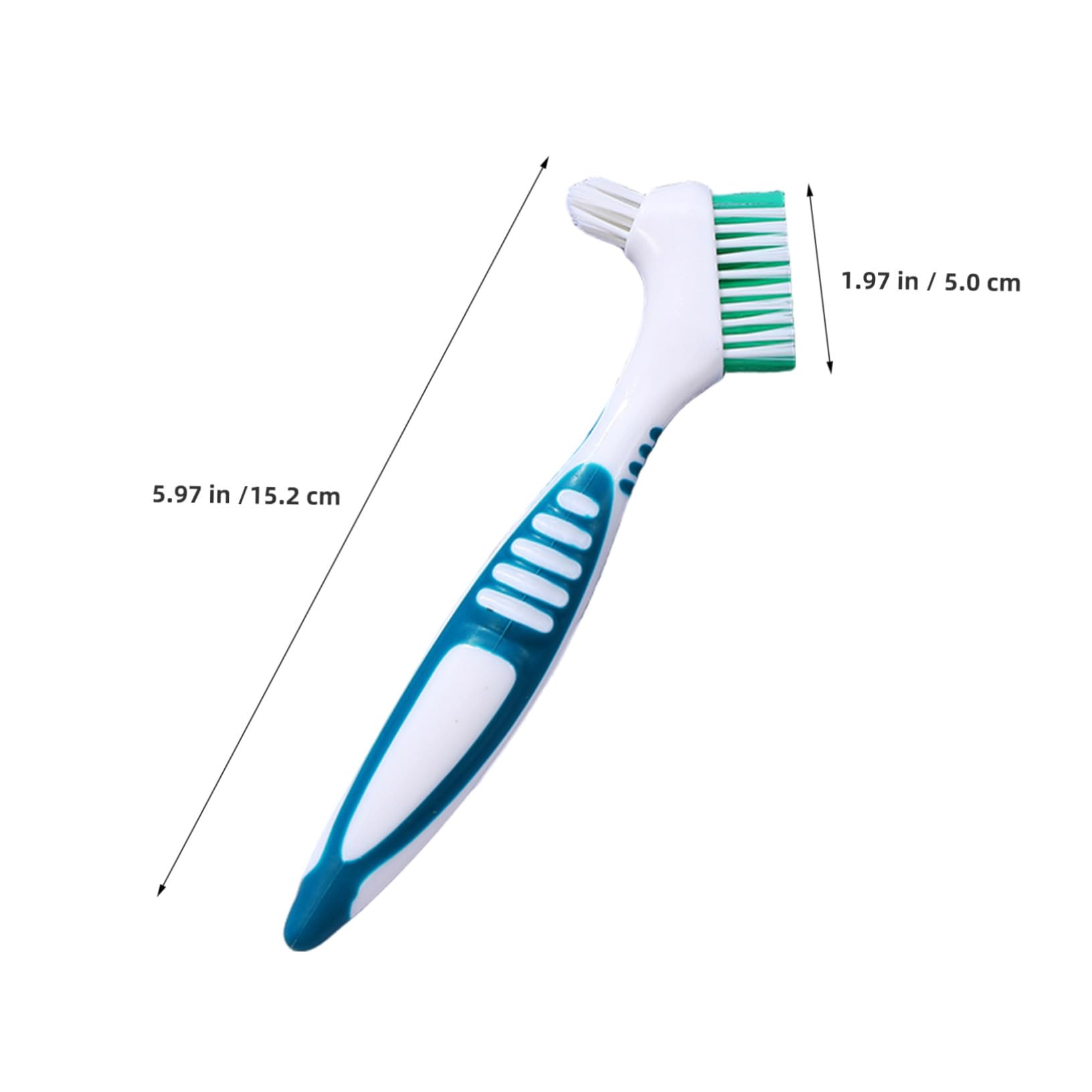 SHERCHPRY 12pezzi Spazzolino per Protesi Dentarie Multiuso Impugnatura Comoda e Setole Delicate per Pulizia Profonda di Dentiere e Apparecchi di Contenzione Kit per Anziani e Viaggi