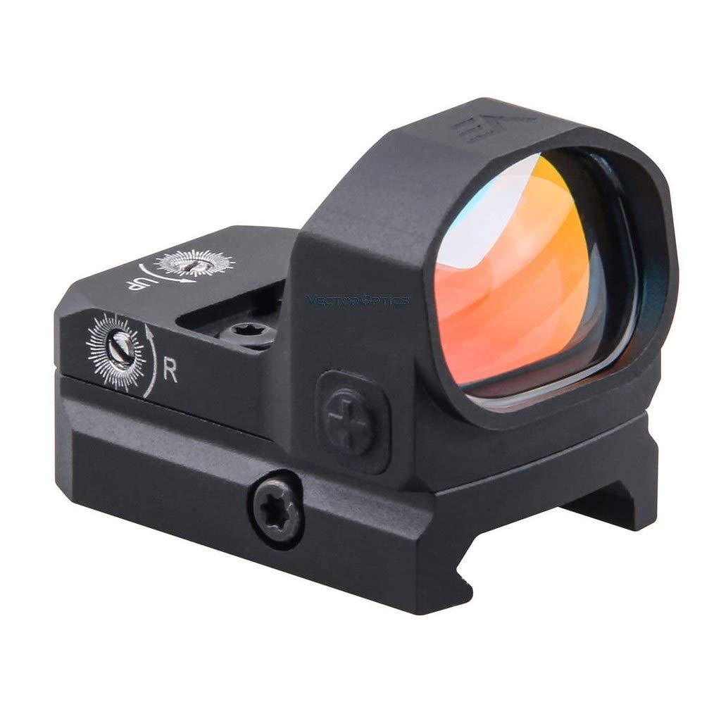 Vector Optics Frenzy 1x20x28mm Tactical Red Dot Sight with TRI and VT Footprint, Red Illuminated Reticle, 6 MOA Dot Size, 8 Levels of Illumination & 2 Levels of NV