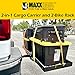 MaxxHaul 50641 60 inch x 20 inch 500 lb. Capacity 2 in 1 Hitch Mount Cargo Carrier Rack and 2 Bike Rack for 2 inch Receiver